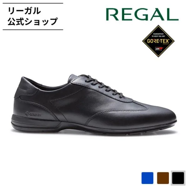 リーガル 公式 REGAL 70CL レザースニーカー GORE-TEX ブラック メンズ ゴアテックス 靴 レザー スニーカー 本革 革靴 撥水
