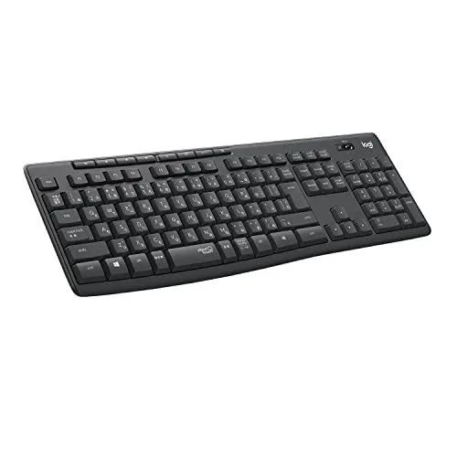 ロジクール ワイヤレスキーボード K295GP 静音 耐水 キーボード 無線 Unifying K295 windows chrome グラファイト 国内品