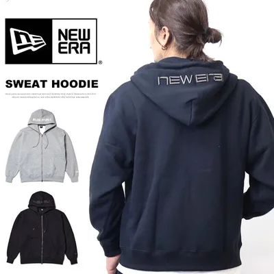 NEW ERA ニューエラ オーバーサイズド スウェット フルジップ フーディー スウェットパーカー メンズ ジップパーカー 送料無料 15129321 15129322