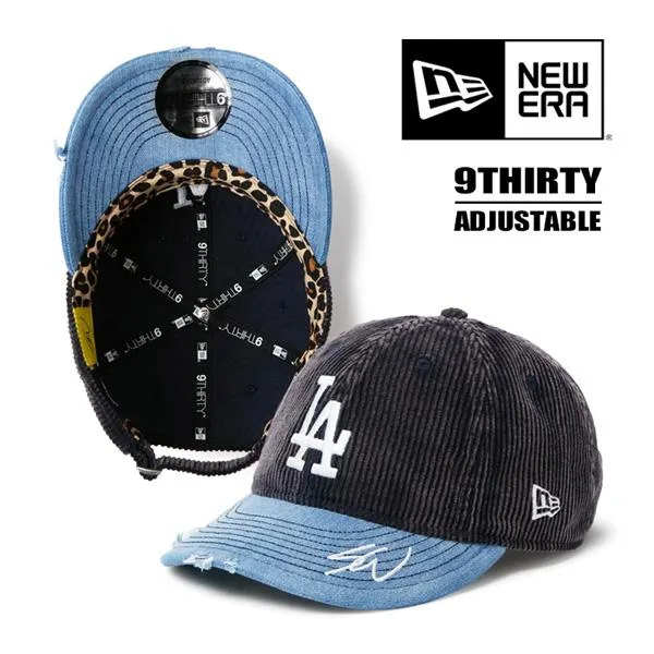 NEW ERA ニューエラ 9THIRTY コラボキャップ Sean Wotherspoon ドジャース ネイビーコーデュロイ 帽子 ベースボールキャップ 930 メンズ 送料無料 15156447