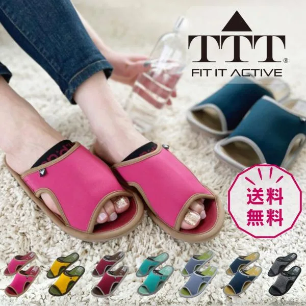 スリッパ サンダル FIT IT ACTIVE TTT M L LL サイズ フィットイット レディース メンズ