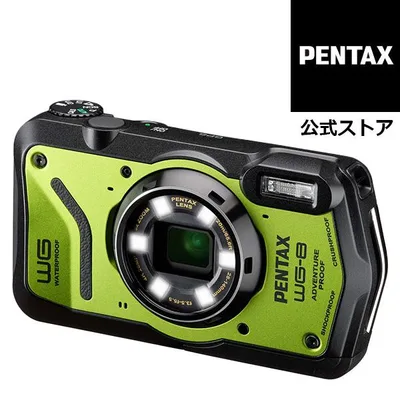 コンパクトデジタルカメラ PENTAX WG-8 グリーン 直販限定カラー(ペンタックス RICOH リコー デジカメ アウトドア 防水 防塵 現場用 GPS) 安心のメーカー直販