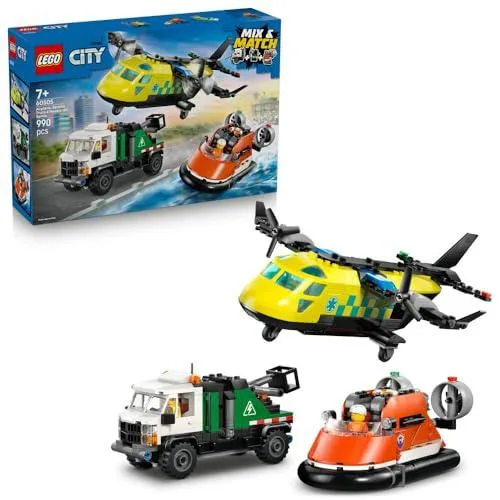 レゴ(LEGO) シティ 飛行機・整備用トラック・ホバークラフト コンボセット 60505 おもちゃ 玩具 ブロック