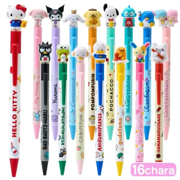 サンリオ マスコット付きボールペン ボールペン 黒 マスコット ペン 書きやすい 文房具 筆記用具 キャラクター グッズ かわいい オシャレ