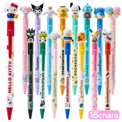 サンリオ マスコット付きボールペン ボールペン 黒 マスコット ペン 書きやすい 文房具 筆記用具 キャラクター グッズ かわいい オシャレ