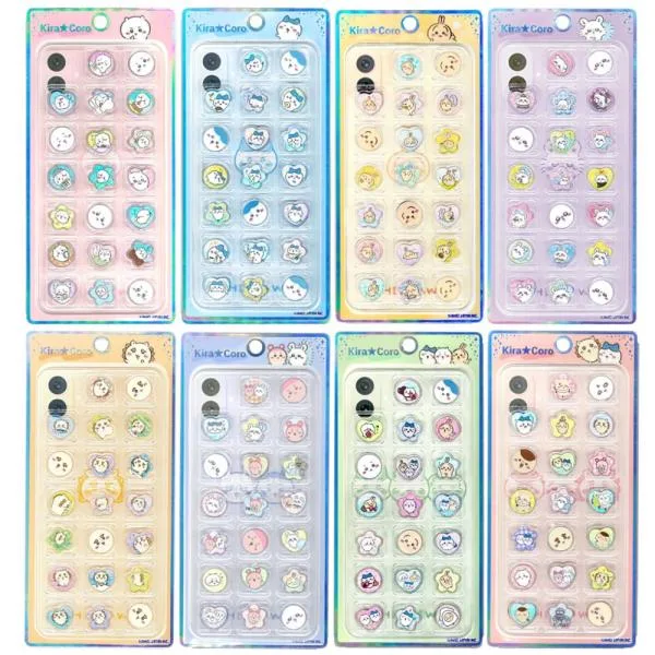 ちいかわ KiraCoro おはじきシール 1シート シール ステッカー 立体 ハード デコ キャラクター かわいい カミオジャパン 正規品