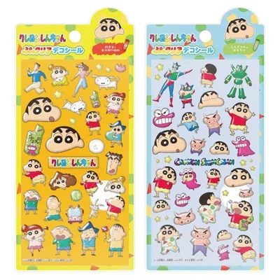 クレヨンしんちゃん ぷっクリアデコシール 1シート シール ステッカー 立体 デコ キャラクター かわいい 正規品