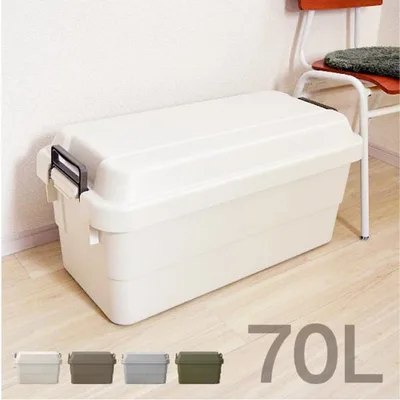 トランクカーゴ 70L TC-70 コンテナ ボックス 収納ケース ふた付き おしゃれ キャンプ アウトドア