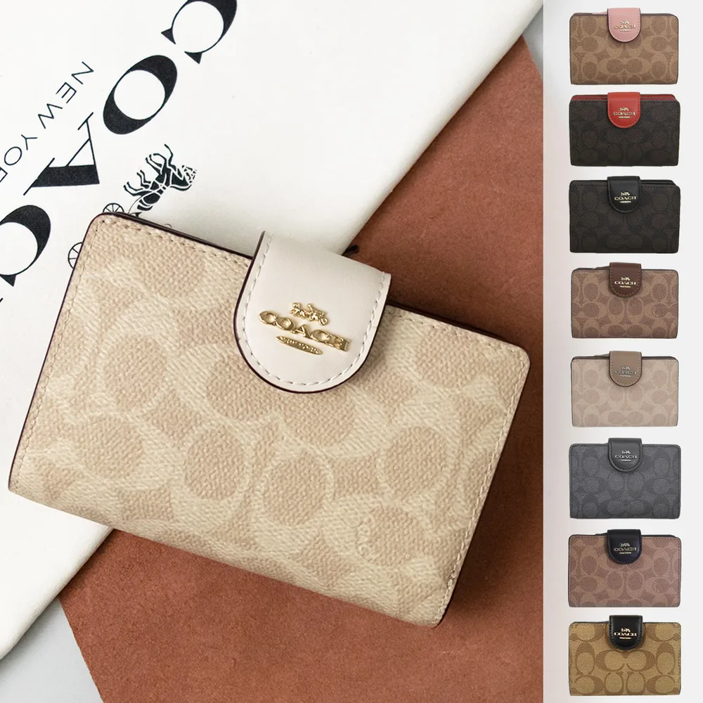 コーチ 特価 財布 レディース 二つ折り アウトレット 折財布 シグネチャー COACH C0082 CW786 新品