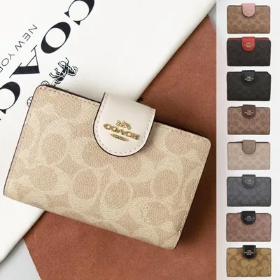 コーチ 特価 財布 レディース 二つ折り アウトレット 折財布 シグネチャー COACH C0082 CW786 新品