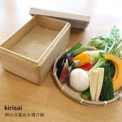 kirisai 桐の冷蔵ぬか漬け鉢 キッチン用品 爆買