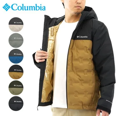 Columbia コロンビア 防水 ダウンジャケット グランドトレック 4 フード マウンテン パーカー メンズ アウター ブルゾン 登山 冬 防寒 通勤 通学 WE9710