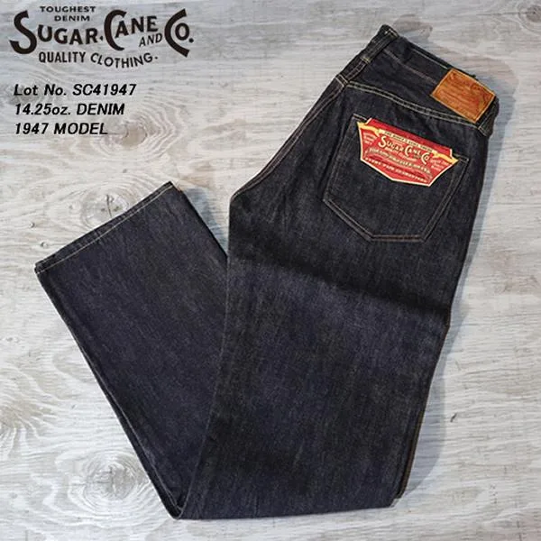 SUGAR CANE シュガーケーン スタンダージーンズ セルビッジデニム 14.25oz. DENIM 1947 MODEL Lot No. SC41947 東洋エタープライズ