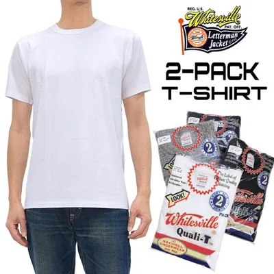 ホワイツビル 2パック Tシャツ WHITESVILLE 2-PACK T-SHIRT 無地 半袖Tシャツ 2枚組 東洋エンタープライズ WV73544 新品