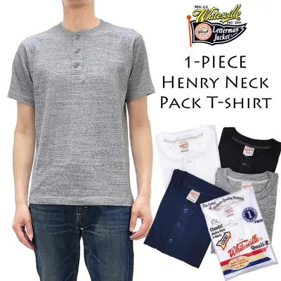 ホワイツビル ヘンリーネック パックTシャツ whitesville 1-PEACE 無地 半袖Tシャツ 東洋エンタープライズ WV79681 新品