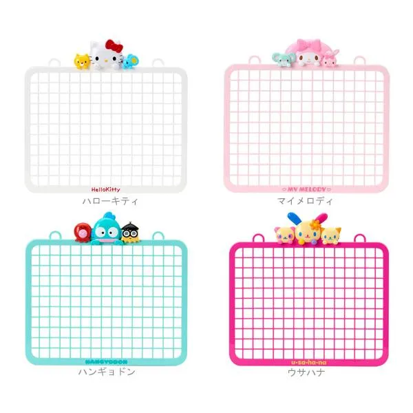 サンリオ メッシュパネル デスク 小物掛け メッシュボード ハローキティ マイメロディ ハンギョドン ウサハナ Sanrio Original 壁掛けボード メッシュ 184543