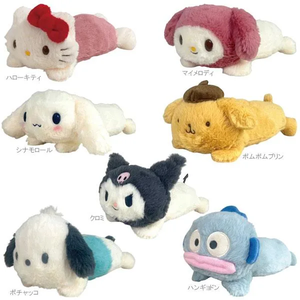 サンリオ ロングポーチ ペンケース ペンポーチ ぬいぐるみ ハローキティ マイメロディ シナモロール サンリオキャラクターズ Sanrio 筆箱 ポーチ マルチポーチ