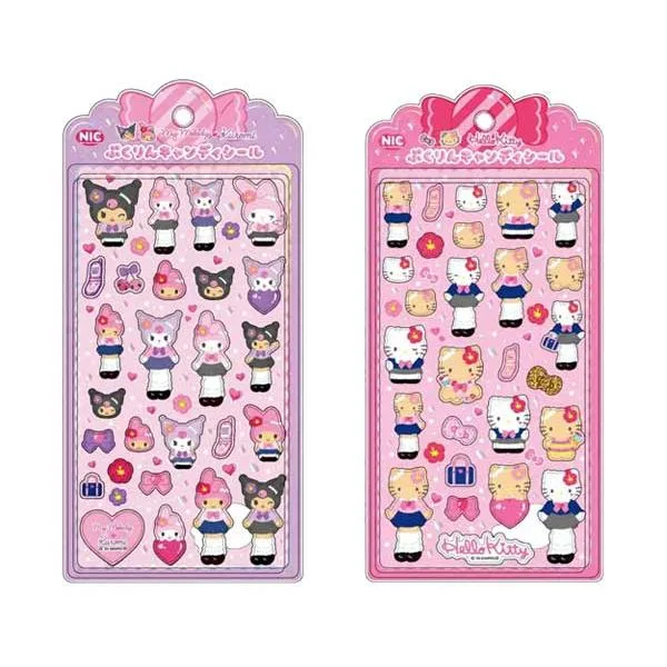 サンリオ ぷくりんキャンディシール ぷっくりシール ハローキティ クロミ マイメロディ 立体 NIC ニック MK0101 MK0102