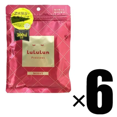 6個 LuLuLun ルルルン プレシャス レッド モイスト フェイスマスク 7枚入り×6 シートマスク・パック