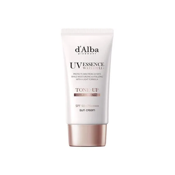 d'Alba ダルバ トーンアップ UVエッセンス サンクリーム 50ml ピンク 化粧下地 日焼け止め トーンアップベース メイク下地 韓国 コスメ
