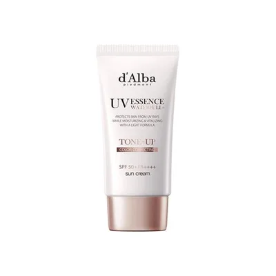 d'Alba ダルバ トーンアップ UVエッセンス サンクリーム 50ml ピンク 化粧下地 日焼け止め トーンアップベース メイク下地 韓国 コスメ