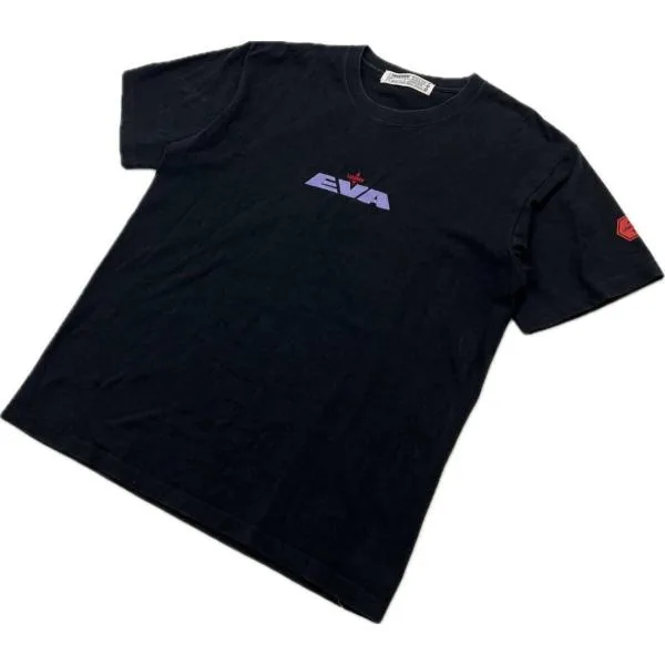 LEGENDA ☆ エヴァンゲリオン EVA 湊カヲル プリント 半袖 Tシャツ ブラック F タウンユース 大人気 ジャパン アニメ レジェンダ■FB159