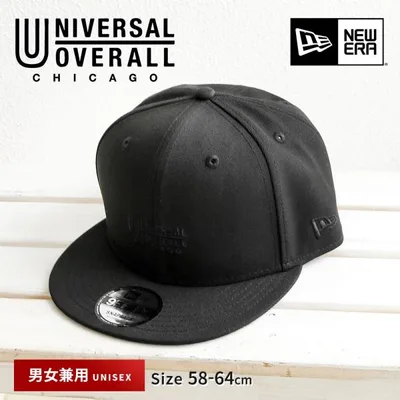 ユニバーサルオーバーオール ニューエラ キャップ 男女兼用 帽子 黒 ブラック UO UNIVERSAL OVERALL NEWERA ds1594 爆買