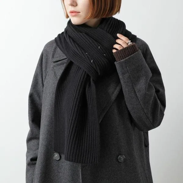 MAISON MARGIELA メゾンマルジェラ マフラー S67TE0032 M13185 レディース スカーフリブ ニット ウール S67TE0032M13185900