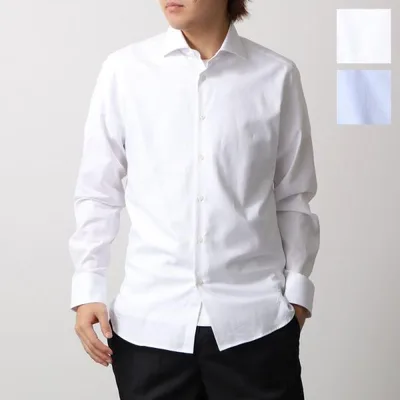 GUY ROVER ギローバー シャツ V2530 561105 メンズ 長袖 コットン オックス セミワイドカラー スリムフィット