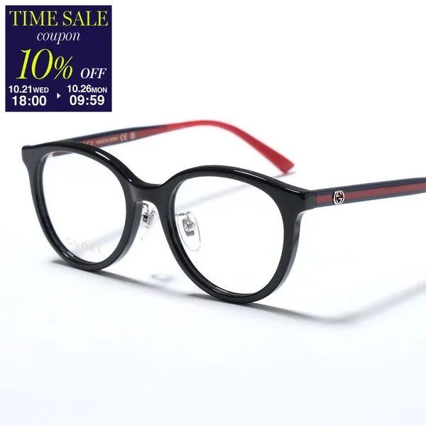 GUCCI グッチ メガネ GG1867OK メンズ ボストン型 セルフレーム クリングスタイプ アジアンフィット 眼鏡 004/BLACK-BLUE-TRANSPARENT