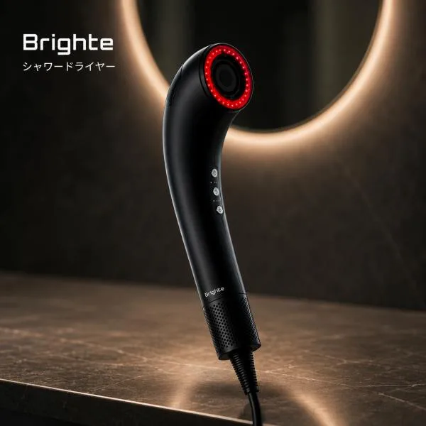 【期間限定!10%OFF+ポイント10倍】 ドライヤー シャワードライヤー ブライト Brighte SHOWER DRYER ナノドライヤー 大風量 軽量 爆買