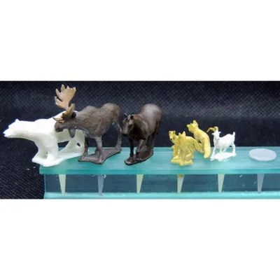 園芸ジオラマ作成用ミニチュア 動物セットC :アイコム 塗装済完成品 ノンスケール GM3P