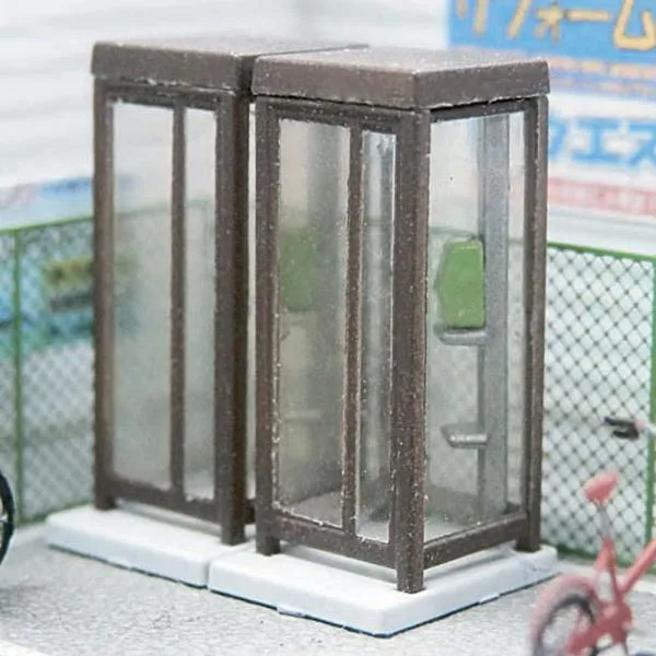【模型】電話ボックス アンバー ※こばる同等品 :さかつう 未塗装キット N(1/150) 3741