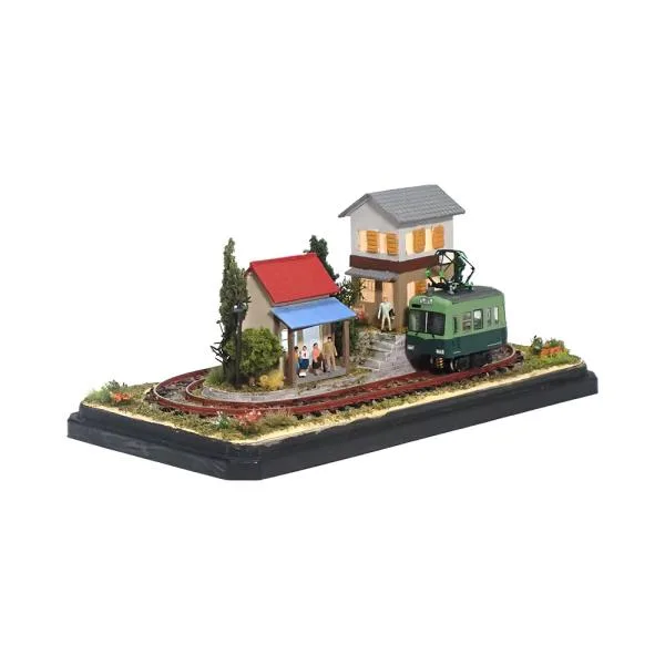 京阪沿線ジオラマC :石川宜明 塗装済完成品 N(1/150)