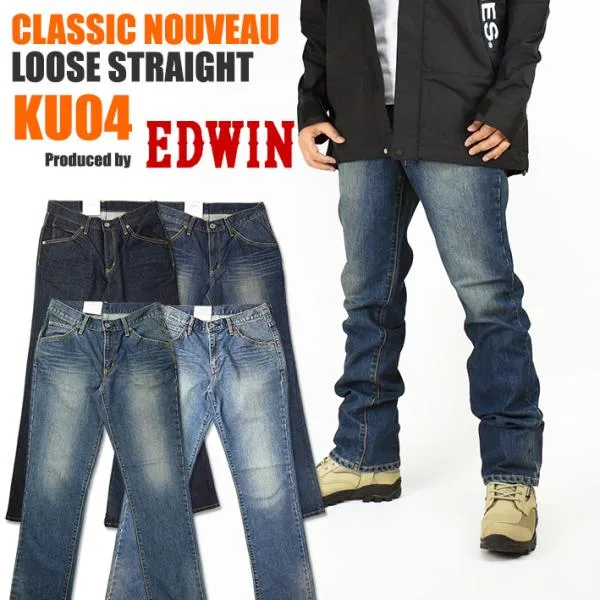 EDWIN エドウィン メンズ ジーンズ KU04 CLASSIC NOUVEAU ストレッチデニム ルーズストレート
