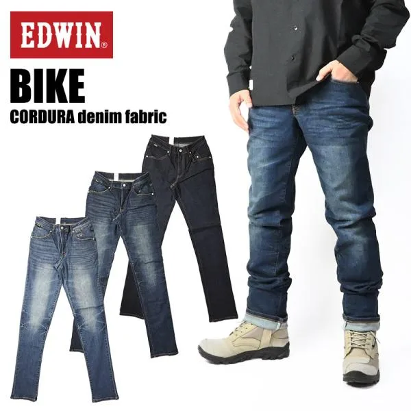 EDWIN BIKE エドウィン バイク用 コーデュラ ストレッチデニム スーパーストレッチ RIDERS ライダース メンズ ジーンズ レギュラーストレート KBE003