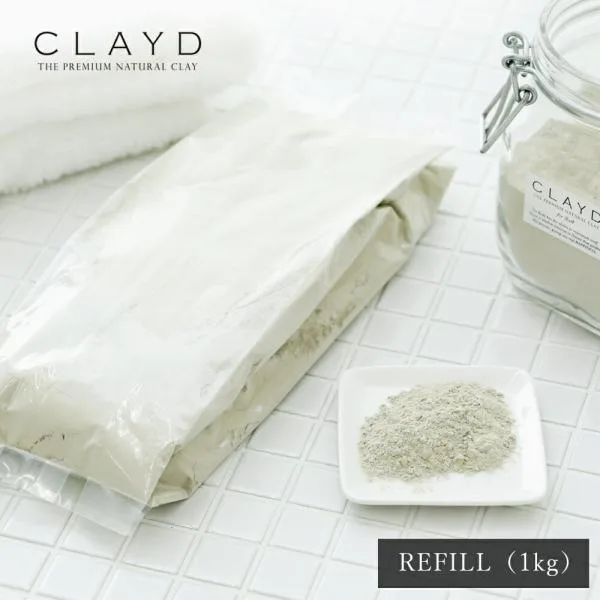 クレイド クレイパウダー リフィル 1kg REFILL クレイ 入浴剤 バスクレイ パック フェイスパック バスパウダー 大容量 詰替用