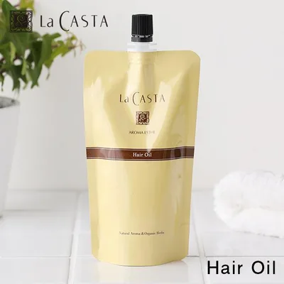 おまけ付き ヘアトリートメント オイル 詰め替え アロマエステ ヘアオイル 140ml ラカスタ リフィル 洗い流さない スタイリング