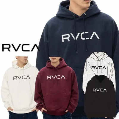 正規品 RVCA ルーカ メンズ 裏起毛 パーカー ビンテージ風 ひびわれプリント BE042-041 BIG RVCA HD プルオーバーパーカー BE042041 大きめ ゆったり ロゴ ルカ
