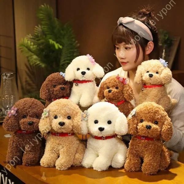 犬 トイプードル ぬいぐるみ 大きい リアル 超可愛い 抱き枕 人形 動物 ぬいぐるみ スーパーもちもちぬいぐるみ リアル 柔らかい 添い寝枕