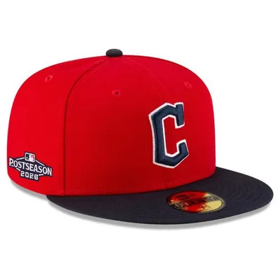 MLB ガーディアンズ キャップ MLBポストシーズン2026 Side Patch 59FIFTY Fitted Hat ニューエラ/New Era レッド ネイビー