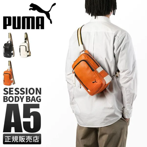 最大42% 8/22限定 PUMA プーマ ボディバッグ ワンショルダーバッグ メンズ レディース ブランド 軽量 合皮 薄型 縦型 斜めがけ 小さめ セッション A5 J20317
