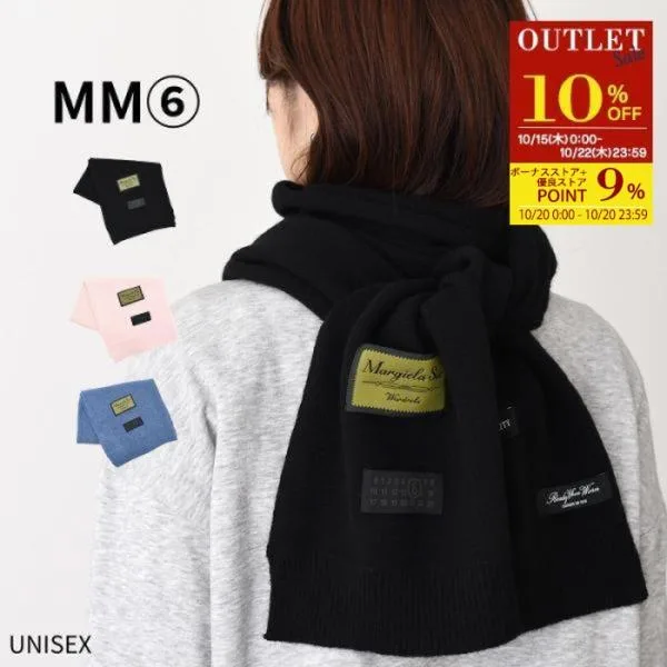 【期間限定アウトレット】MM6 MAISON MARGIELA メゾン マルジェラ マフラー ストール ウールブレンドスカーフ S52TE0060 M13218 レディース