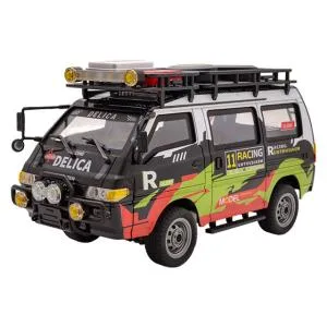 【日本正規品】ハイテック APEカー 1/24 三菱 公式ライセンス 2WD ラジコンカー デリカ JXC5813B-GB グリーンブラック 4571656014469