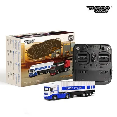 【日本正規品】ハイテック ターボレーシング C50-WH ホワイト トレーラー トラック ミニラジコン アフターサポート 2.4GHz技適認証済