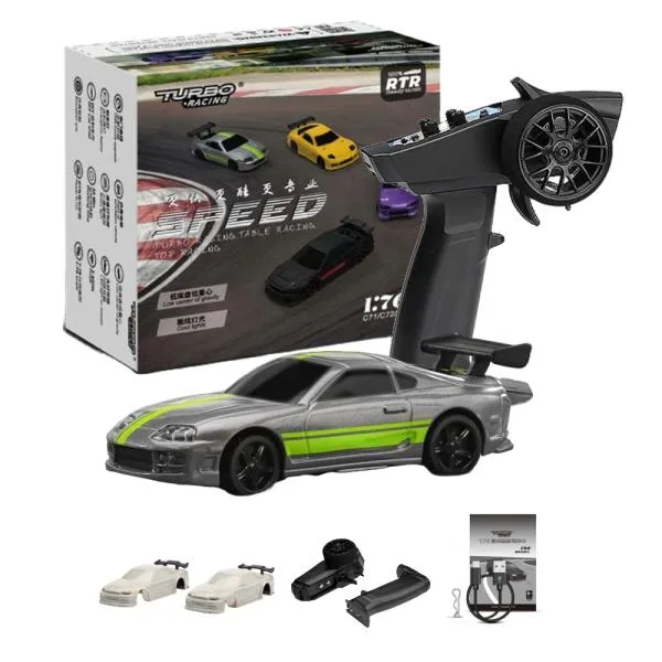 【数量限定特価】ハイテック ターボレーシング C73 シルバー ミニラジコン アフターサポート 2.4GHz技適認証済