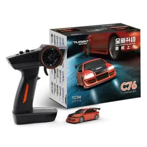 【日本正規品】ハイテック ターボレーシング C76 オンロードカー レッド ミニラジコン RTR アフターサポート 2.4GHz技適認証 新品交換保証 日本語説明書付