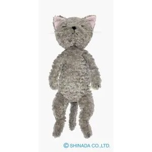 シナダ ぬいぐるみ ごろねこ グレー