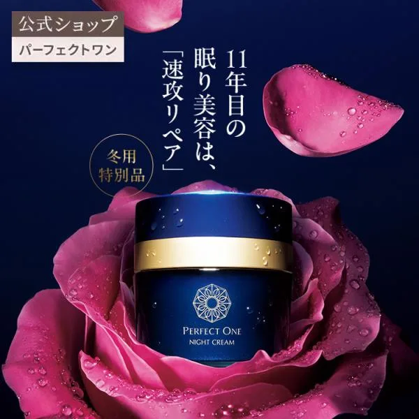 ナイトクリーム パーフェクトワン SPナイトクリーム 33g 新日本製薬 公式 乾燥 対策 ハリ 保湿 潤い スキンケア 爆買