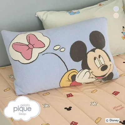 ジェラートピケ スリープ ディズニー ジャガードピローケース ジェラピケ gelato pique Sleep Disney Mickey&Minnie